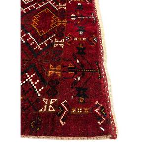 Kiaan Large Area Hand Knotted <b>Wool</b> Rugs 9x12 Rectangle Geometric Abstract Pattern for Home Entryway Hallway Paem-298 <b>Red</b> Orange - Product Image 4
