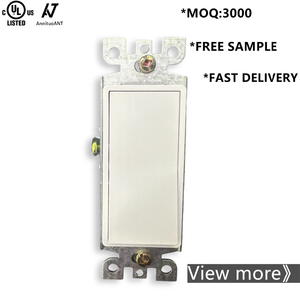 สวิตช์<span class=keywords><strong>ไฟ</strong></span>ติดผนังแบบโยกเดี่ยว CUL 15A 120V เปิด/ปิด สำหรับใช้งานเชิงพาณิชย์ ปลั๊กไฟแบบอเมริกัน/แคนาดา - Product Image 1