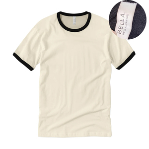 Camiseta Ringer para hombre, camisetas Ringer de dos tonos en contraste, camiseta Hipster de algodón con cuello redondo, camisetas de manga corta - Product Image 4