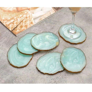 Best Colors Customizable Classic Style Resin Coaster New Design Customization Available - Product Image 1