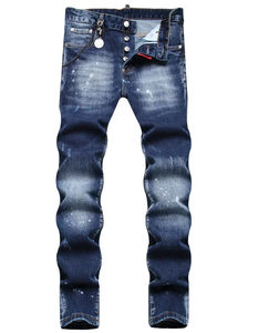 OEM Custom Men's Stonewashed 100% Cotton Baggy Denim Pants Embroidered Hip Hop Streetwear Wide Leg Jeans - Product Image 6