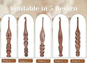 Ensemble de crochets en bois ergonomiques faits à la main pour les mains arthritiques et tricotées, les jouets de couture et de tissage - Product Image 3