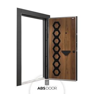 ABSDOOR RAYON Porte en acier élégante MDF de haute sécurité avec rayonne antivol Qualité isolation phonique thermique turque - Product Image 1