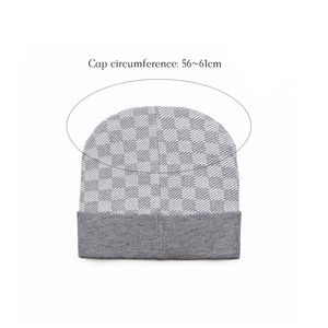 Professional Made Style Women's <b>Winter</b> Warm Cashmere Wool Knitted Real Beanie <b>Hat</b> <b>Lady</b> Letter Jacquard Design Beanies - Product Image 4