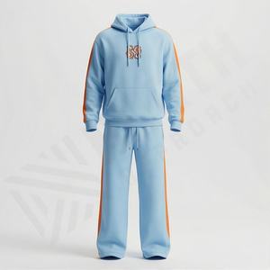 Ensemble de survêtement d'entraînement d'hiver pour hommes en gros, sweat à capuche à manches longues, ensemble de course respirant en polaire technique, couleur personnalisée, salle de sport - Product Image 1