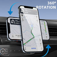 Support de téléphone portable magnétique sans fil universel à charge rapide 15W pour voiture - Fixation puissante à simple touche, installation flexible