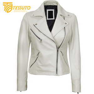 Chaqueta de Cuero 100% Real para Mujer, Estilo Casual y Elegante con Cuello Alto, Transpirable, en Empaque Premium - Product Image 2