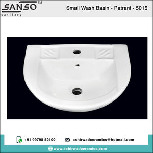 Lavabo de mano de cerámica blanca con forma ovalada de diseño moderno al por mayor lavabos de baño de calidad superior para compradores genuinos - Product Image 2