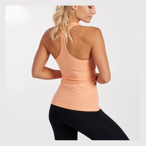Nueva ropa de llegada Chaleco de yoga sin costuras de alta elasticidad Color sólido Sin mangas Camiseta de secado rápido Camiseta sin mangas - Product Image 2