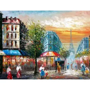 Paris Art PDP001AT Paisaje urbano Acento y decoración Azulejo Luminoso Exterior e Interior Azulejo de ladrillo refractario para sala de estar y paredes de habitaciones - Product Image 1