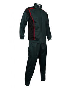 ชุดวิ่งกีฬาฤดูหนาวของผู้ชายชุดวอร์ม100% โพลีเอสเตอร์แบบหลวมปักซิปทรงหลวม - Product Image 2