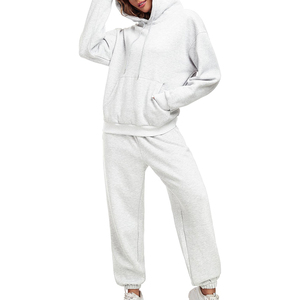 Chándales Casuales con Capucha para Mujer, Personalizados con Logotipo, Invierno, Ecológicos, 100% Algodón, Transpirables, Manga Larga, Ropa Deportiva - Product Image 5