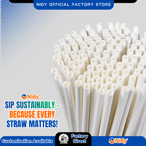 Pajitas de Papel Nidy Premium de Grado Alimenticio, Ecológicas, Seguras, Compostables y Sostenibles para una Experiencia de Bebida - Product Image 3