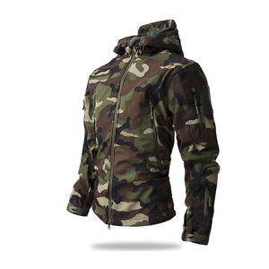 Abrigo táctico chaqueta de hombre de concha blanda recién llegado piel al aire libre tela de concha blanda ropa impermeable impresa Unisex - Product Image 3