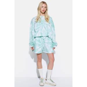 Shorts Casuales Cómodos para Mujer, Jeans de Algodón Holgados con Estampado Moderno, Logotipo de Gimnasio, Tela Lavada para Ocasiones Casuales y de Gimnasio - Product Image 3