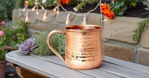 Fabriqués à la main 100% pur cuivre massif métal Moscou Mule tasses 18 oz capacité chopes à bière pour les fêtes - Product Image 5