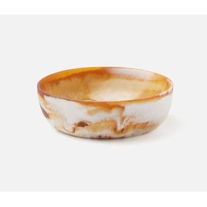 Cuenco para servir en remolino de resina ámbar, cuenco decorativo con patrón único para el hogar o la oficina, Ideal para cenar y exhibir - Product Image 3