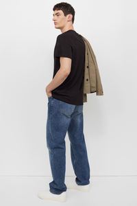 T-shirt unisexe personnalisé noir de jais coupe ample - Product Image 4