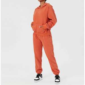 350 GSM 50% Polyester 42% Rayonne 8% Spandex Surdimensionné Personnaliser Survêtements Femmes Fitness Survêtement Avec Logo - Product Image 3