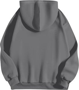 Sudaderas con capucha informales de invierno para hombre Color sólido 100% algodón Ajuste regular Transpirable Secado rápido Ecológico - Product Image 4