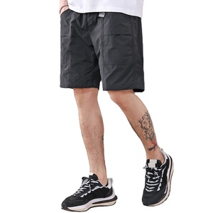 Pantalones cortos deportivos transpirables con múltiples bolsillos para hombre, pantalones cortos deportivos holgados con cierre de cintura elástica para exteriores y Fitness - Product Image 4