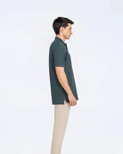 Polo de Manga Corta para Hombre, Camisa de Algodón de Corte Regular, Tela de Piqué con Logotipo Personalizado, Bordado, Tela Transpirable, Camisas Modernas de Alta Calidad - Product Image 4