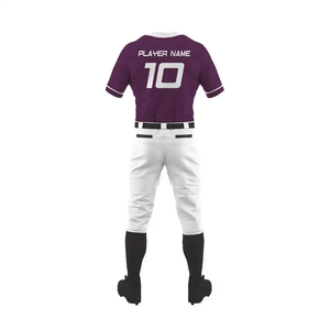 Vêtements de sport personnalisés, uniformes de baseball, derniers designs de vêtements de baseball et de softball, ensemble d'uniformes de baseball multicolore - Product Image 6