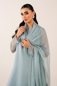 Traje tradicional paquistaní Shalwar Kameez largo clásico para mujer, ropa de fiesta y eventos formales - Product Image 3