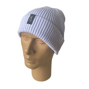 Gorro de esquí holgado Unisex acrílico caqui con imagen de calavera de pescador de invierno bordada en 3D etiqueta de logotipo tejido personalizado estilo de viaje - Product Image 4