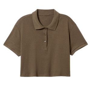 เสื้อโปโลสตรีทแฟชั่นเสื้อ2026เสื้อกีฬาแบบลำลองแขนสั้นติดโลโก้ได้ตามต้องการ - Product Image 1