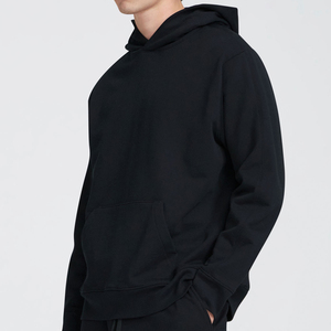 Sudadera con capucha de invierno de algodón Pima para hombre, sudadera de Jersey de secado rápido transpirable de estilo Vintage personalizable de Terry orgánico - Product Image 3