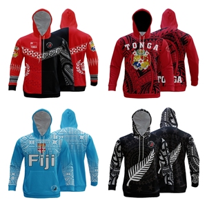 Sudaderas con capucha aborígenes indígenas personalizables para jóvenes, ropa de invierno Polinesia, sublimación de poliéster/algodón para hombre - Product Image 3