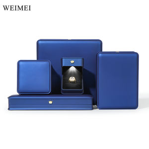 Weimei กล่องเครื่องประดับทำจากหนัง LED หรูหรา, กล่องใส่สร้อยคอพร้อมไฟ LED - Product Image 3