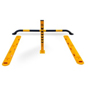 Ensemble de stationnement individuel écologique noir pour système de stationnement, abri de voiture écologique à entraînement motorisé avec barrière de stationnement et élévateur - Product Image 1