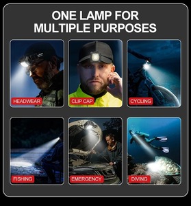 Từ di động có thể sạc lại đầu đèn XPE COB Ngoài trời Chạy leo núi làm việc cảm biến không thấm nước <span class=keywords><strong>Led</strong></span> Đèn Pha đèn pha - Product Image 2