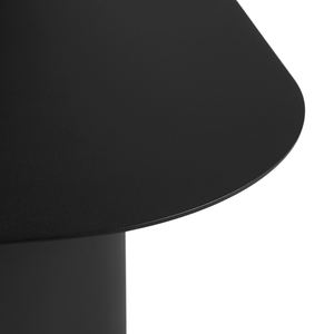 Table basse d'extérieur Skane 48 pouces - Noir, en acier thermolaqué, couleur noire pour l'extérieur. - Product Image 5