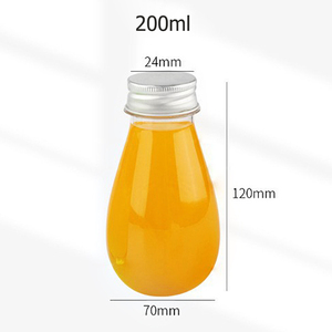 Nourriture vide Grand 200ml forme de compte-gouttes <span class=keywords><strong>d</strong></span>'<span class=keywords><strong>eau</strong></span> boisson en plastique bouteilles de lait forme de <span class=keywords><strong>goutte</strong></span> <span class=keywords><strong>d</strong></span>'<span class=keywords><strong>eau</strong></span> bouteille de vin pour animaux de compagnie avec bouchon en aluminium - Product Image 4