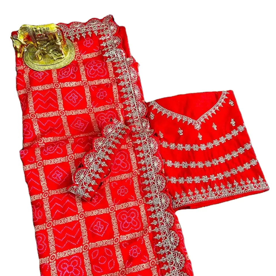 Bluzda güzel sıra ipliği ile sihirli fantezi iş ipek sari