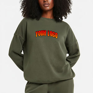 Sudadera de Mujer al por Mayor, Personalizada, de Última Moda, de Poliéster/Algodón, con Cuello Redondo, Diseño Personalizado en Toda la Prenda, para Invierno - Product Image 4