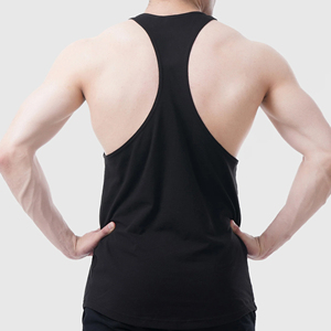 Débardeurs sans manches en fibre de bambou et coton avec logo personnalisé pour hommes, chemises de gymnastique et de fitness respirantes à séchage rapide pour entraînement sportif - Product Image 5