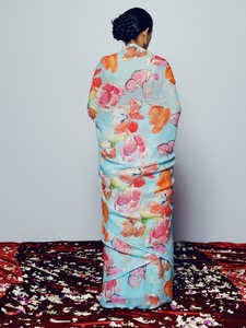 Sari de Seda Lavable de Primera Calidad para Bodas y Eventos Especiales, Elegante Vestimenta India y Pakistaní para Mujer, Talla Personalizada - Product Image 5