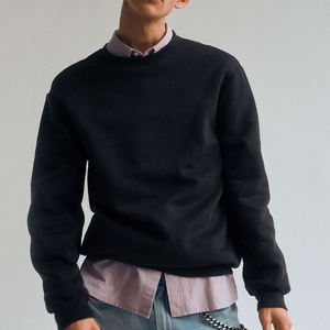 สเวตเชิ้ตคอกลมสีฟ้าสำหรับผู้ชายทำจากผ้าฝ้าย100% สูงออกแบบได้ตามที่ต้องการ - Product Image 2