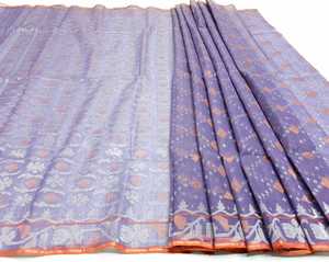 Nouveau design Trendy Dhakai Jamdani Sharee de qualité supérieure pour femmes TISSU JAMDANI Bleu ROUGE VERT Doré Bleu Ciel du Bangladesh - Product Image 1