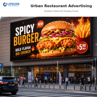 Écran publicitaire LED extérieur P8 IP65 pour façade de centre commercial, avec service avant/arrière, pour magasins de détail et ascenseurs