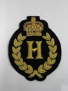 Badge de blazer en or brodé de qualité supérieure, fait main, en gros, par Michael - Product Image 4