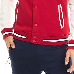 Custom Lightweight Men's Varsity Jacket with Stand Collar Reasonable Prices Front Logo Private Label Winter Coat for Sale - Product Image 6