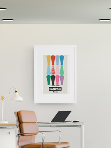 Affiche promotionnelle Campari, design moderne et créatif, impression offset, création artistique - Product Image 2
