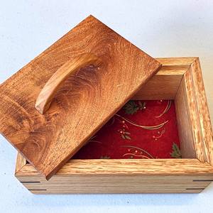 5g rouge en bois 1 pièce de monnaie boîte carrée 5g argent or 1 cadeaux et artisanat boîtes en bois signes muraux - Product Image 5