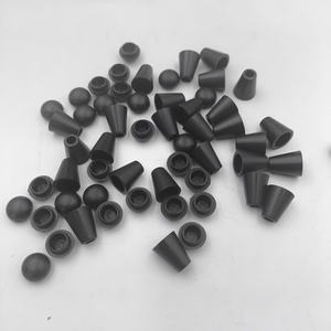 New Product 4.3mm <b>Black</b> ABS Plastic Bell <b>Cord</b> End Stopper Use for Bag and Hoodie and Garment - Product Image 1