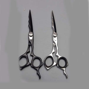 6 pouces moins cher haute ciseaux coiffeur barbe ciseaux professionnel en acier inoxydable barbier coupe de cheveux ciseaux personnalisé handel - Product Image 1